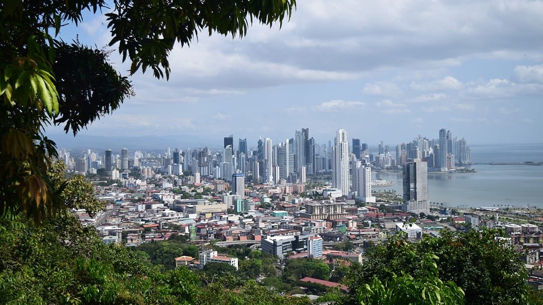 US Tax Guide for Americans Living in Panama – view of Panama City skyline from a hillside.