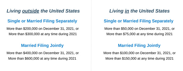 foreign life insurance reporting