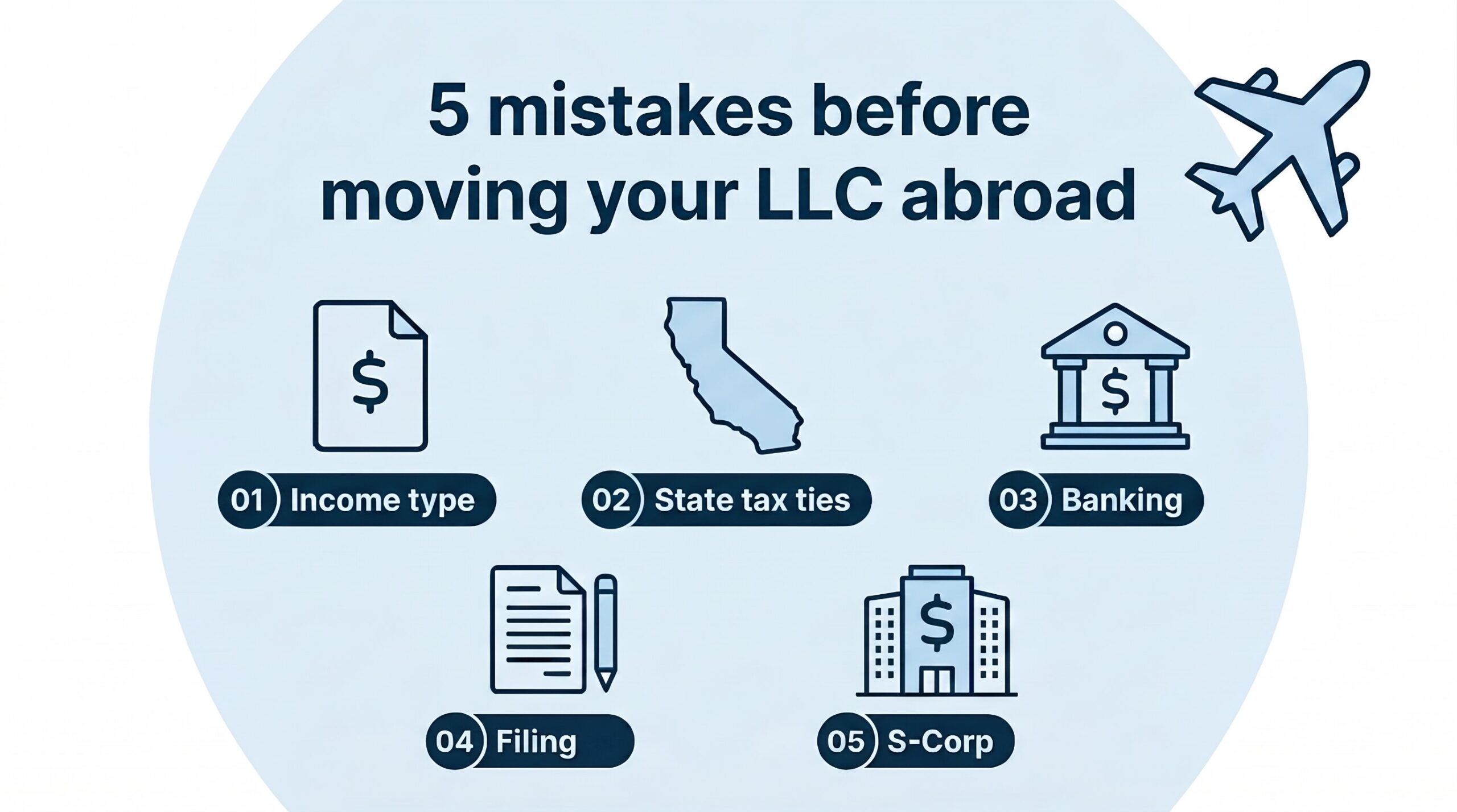Featured image for Avoid These Mistakes Before Moving Your LLC Abroad